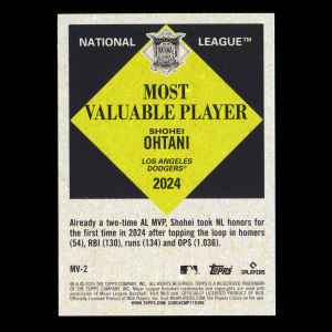 Shohei Ohtani 2025 Topps Update Most Valuable Dodgers