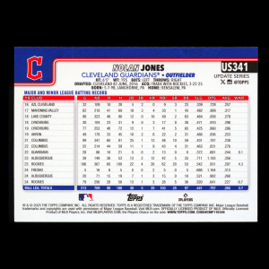 Nolan Jones 2025 Topps Update Halloween Orange and Black Foil Guardians