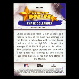 Chase Dollander RC 2025 Topps Update Stars of MLB Rookie Rockies
