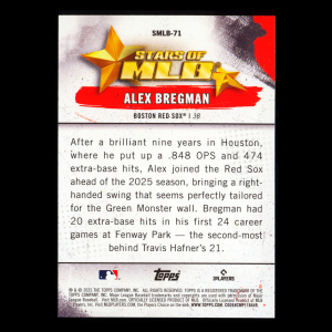 Alex Bregman 2025 Topps Update Stars of MLB Red Sox