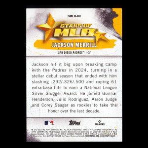 Jackson Merrill 2025 Topps Update Stars of MLB Padres