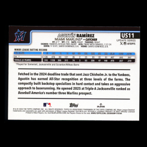 Agustn Ramrez RC 2025 Topps Update Rookie Marlins