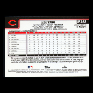 Eric Yang RC 2025 Topps Update Rookie Reds