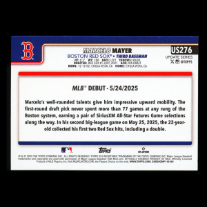 Marcelo Mayer 2025 Topps Update Rookie Debut Red Sox