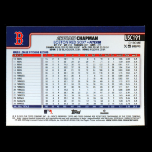 Aroldis Chapman 2025 Topps Chrome Update Red Sox