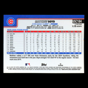 Matthew Boyd 2025 Topps Chrome Update Cubs
