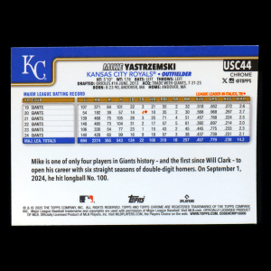 Mike Yastrzemski 2025 Topps Chrome Update Royals