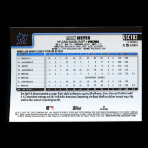 Max Meyer 2025 Topps Chrome Update Marlins