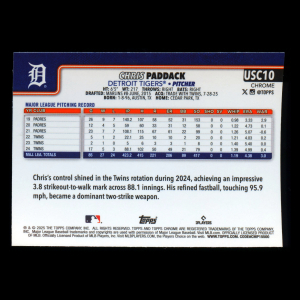 Chris Paddack 2025 Topps Chrome Update Tigers
