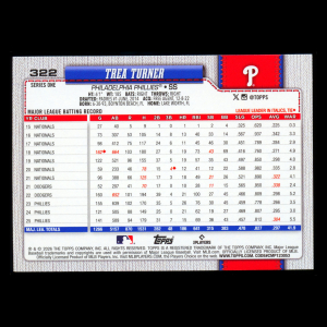 Trea Turner 2026 Topps Rainbow Foil Phillies
