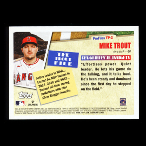 Mike Trout 2026 Topps Profiles Angels