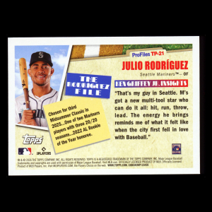 Julio Rodriguez 2026 Topps Profiles Mariners