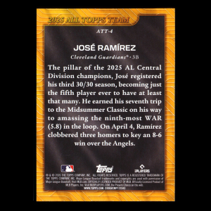 Jose Ramirez 2026 Topps '25 All-Topps Team Guardians