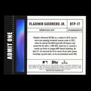 Vladimir Guerrero Jr. 2026 Topps Big Ticket Players Blue Jays