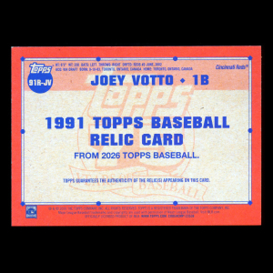 Joey Votto 2026 Topps '91 Topps Relics Reds