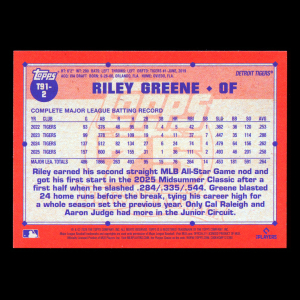 Riley Greene 2026 Topps '91 Topps Tigers