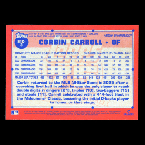 Corbin Carroll 2026 Topps '91 Topps Silver Pack Chrome Diamondbacks
