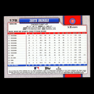Shota Imanaga 2026 Topps Team Color Border Cubs