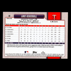 Luke Keaschall 2026 Topps All-Star Rookie Twins
