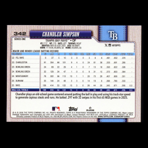 Chandler Simpson 2026 Topps Future Stars Rays