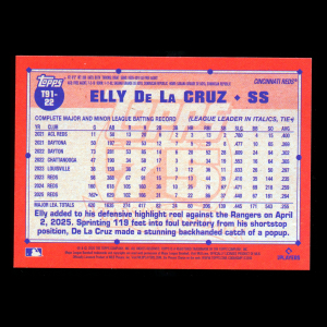 Elly De La Cruz 2026 Topps '91 Topps Reds