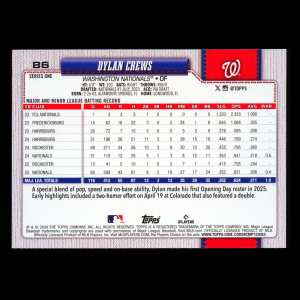 Dylan Crews 2026 Topps Future Stars Nationals