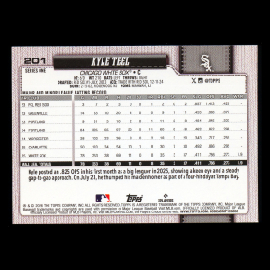 Kyle Teel RC 2026 Topps Rookie White Sox