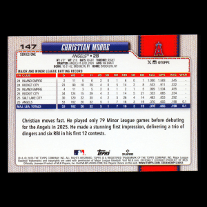 Christian Moore RC 2026 Topps Rookie Angels