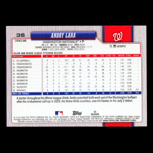 Andry Lara RC 2026 Topps Rookie Nationals