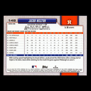 Jacob Melton RC 2026 Topps Rookie Astros
