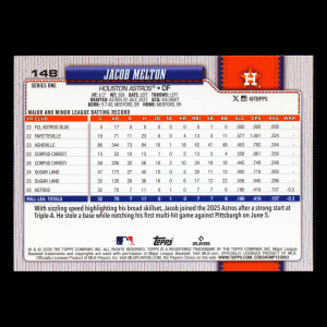 Jacob Melton RC 2026 Topps Rookie Astros