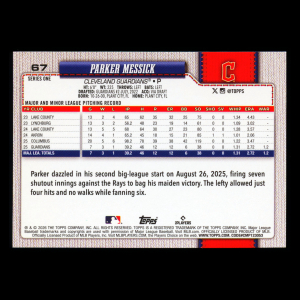Parker Messick RC 2026 Topps Rookie Guardians