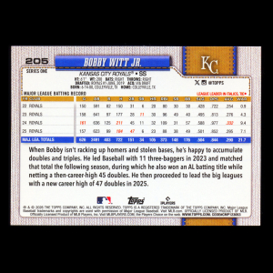 Bobby Witt Jr. 2026 Topps Royals