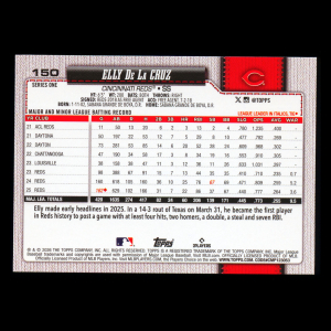 Elly De La Cruz 2026 Topps Reds