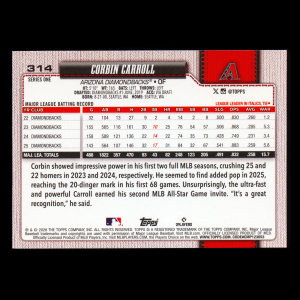 Corbin Carroll 2026 Topps Diamondbacks