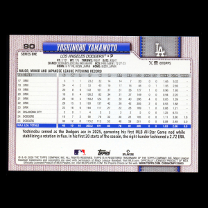 Yoshinobu Yamamoto 2026 Topps Dodgers