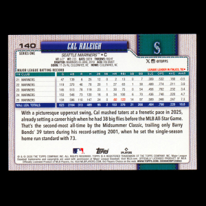 Cal Raleigh 2026 Topps Mariners