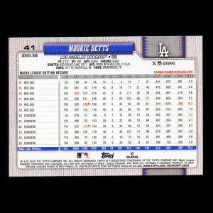 Mookie Betts 2026 Topps Dodgers