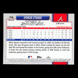 Spencer Strider 2026 Topps Braves