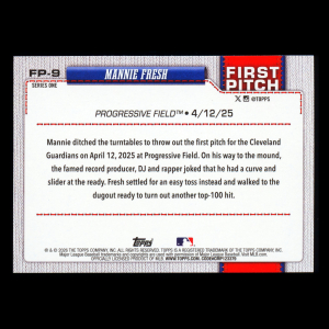 Mannie Fresh 2026 Topps First Pitch Guardians