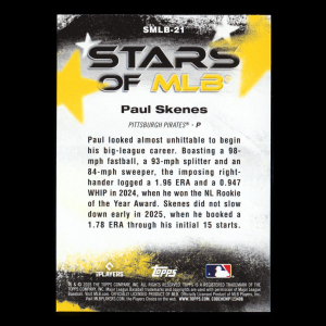 Paul Skenes 2026 Topps Stars of MLB Pirates