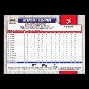 Shinnosuke Ogasawara RC 2026 Topps Rookie Nationals