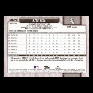 Kyle Teel RC 2026 Topps Rookie White Sox
