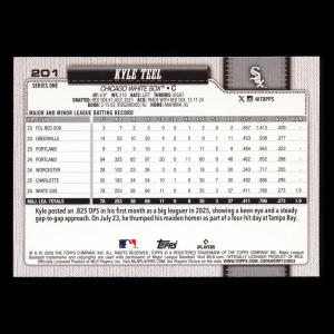 Kyle Teel RC 2026 Topps Rookie White Sox