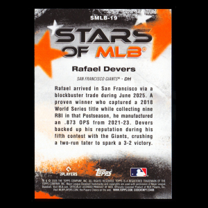 Rafael Devers 2026 Topps Stars Of MLB Giants