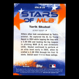 Tarik Skubal 2026 Topps Stars Of MLB Tigers