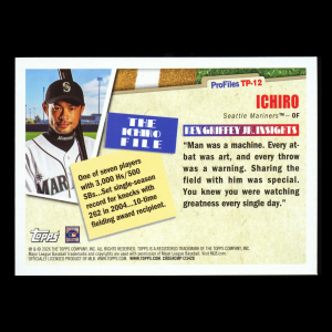 Ichiro 2026 Topps Profiles Mariners