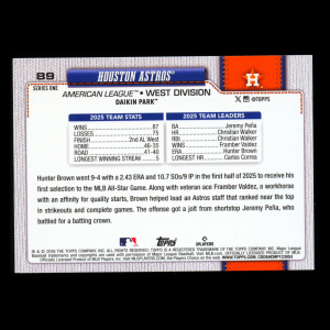 Houston Astros 2026 Topps Rainbow Foil Astros