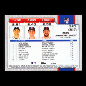 Skubal - Crochet - Brown 2026 Topps Leaders Holo Foil Tigers - Red Sox - Astros