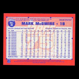 Mark McGwire 2026 Topps '91 Topps Crackle Foil Athletics